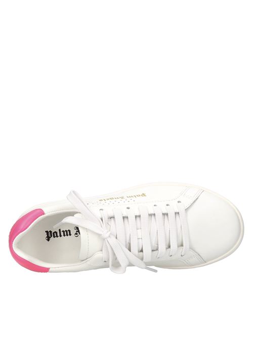 Leather sneakers PALM ANGELS | PWIA035S21LEA0010132BIANCO-FUXIA